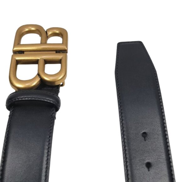 Balenciaga BB LOGO Hardware Monaco Belt - New - Size: 115/45 - Picture 6 of 7